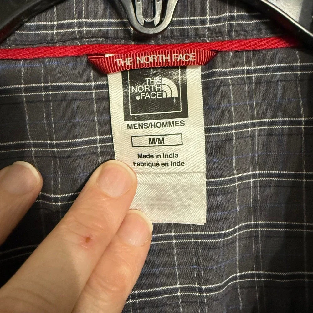 The North Face Mens Long Sleeve Plaid Button Up Shirt Size Medium M‎